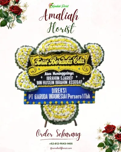 Papan Bunga Duka di Gedangan